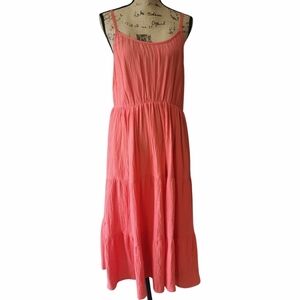 Carherine Malandrino Coral Sleeveless Dress - Large